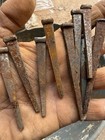 Antique Coffin Railroad Blacksmithing Square Rusty Nails 2 5 Inches Lot Of 50  