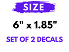 X500 Multi-terrain Lawn Tractor Lawnmower Premium Vinyl Decal Set - 6  X 1 85 
