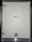 Alien 3 Rare Production Reshoot Script Walter Hill David Fincher Screenplay 1992