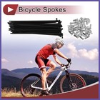36 Set 12g Bicycle Spokes 131mm Bike Wheel Spokes 45 Steel Black