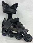 Mojo Hi Jacker Black Blue Straps Step-in Skeleton Inline Skates Men s 9-13