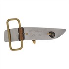 New Handmade Artist W Stine Wood Hunting Hunter Tool Vintage Belt Buckle