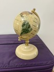 Vintage Gemstone Mop Mother Of Pearl Inlaid Gemstone 6  Desktop World Globe 