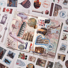 Vintage Scrapbook Stickers  50 Sheets Global Travel Journaling Stickers  Junk Jo