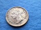 Very Scarce 1900h Straits Settlements Xf au 5 Cent Silver Coin Km 10