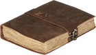 Vintage Leather Journal Handmade Buffalo Deckle Edge Paper     Leather Bound Jo   