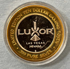 Luxor Hotel   Casino Las Vegas  Nv Silver Strike  10 Gaming Token Sphinx Pyramid