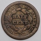 1853 Braided Hair Half Cent
