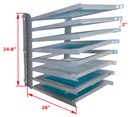 8 Layers Screen Printing Frame Holder Wall Mounted Tool Silkscreens Storage Rack