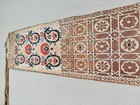 Rare Antique Moroccan Silk Metallic Lampas Ceremonial Sash Tapestry Textile
