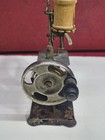 Vintage German Miniature Toy Sewing Machine Floral Decals Cast Iron Germany