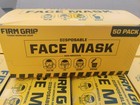 Lot Of  50  Firm Grip Disposable Face Mask 50-pack  2 500 Total  Full Case