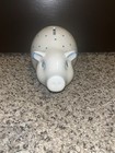 Tiffany   Co  Ceramic Piggy Bank White Blue Dots Hand Painted Made In Italy