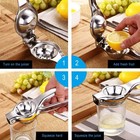 Stainless Steel Kitchen   Bar Lemon Orange Lime Squeezer Juicer Hand Press Tool