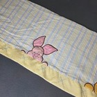 Disney Winnie The Pooh Tigger Piglet Striped Window Valance Yellow Blue 56x15