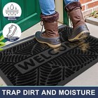 Welcome Door Mat 29 5x17 Heavy Duty Non-slip Indoor Outdoor Entrance Doormat Rug