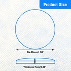 Unlorspy Clear Round Glass Dome Cabochons  30pcs  35mm 1 38 Inch  Transparent