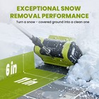 24vbattery 12  Cordless Snow Shovel Electric Snow Blower snow Thrower With 4ah