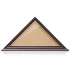 Memorial Flag Display Case For Burial Funeral 5  X 9   folded  Solid Wood