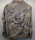Spitfire Bighead Jacket Medium Wheels Skateboard Nylon Windbreaker Camo Snap