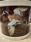 Ice Bucket Mallard duck Hunting Theme W  Lid Metal tin Plastic Lining Mcm