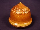 Rare Acorn Advertising Bank Rockingham Yellow Ware Mint