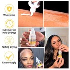 Wig Glue 1 28oz  Waterproof Lace Front Adhsive For Wigs With Tools And Hair W   