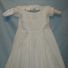 Antique Child s Christening Dress Victorian 1860 White Cotton And Eyelet