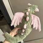 Malachi Dragon -  Green pink Plush   Cuddly Plush And Warm 50cm With Label