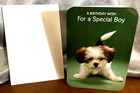 Vintage Hallmark Greeting Card A Birthday Wish For A Special Boy Puppy Unused