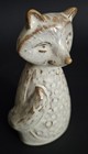 Red Clay Glazed Fox Figurine 4 5  Tall Nwot