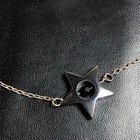 B0982 Celestial Sterling 925 Star Charm Bracelet Hematite Ankle Bracelet 10 