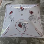 Vintage Cowboy Western Theme Ceiling Light Frosted White Glass Shade