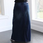 Nwt Be Girl Long Modest Blue Jean Skirt Size S - 3xl Maxi Stretch Denim 
