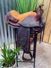     13  Kids Youth Leather Western Pony Saddle W Buck Stitch    