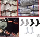 5-100 Dozens Wholesale Lots Mens Solid Sports Cotton Crew Socks P274 Gifts Cheap