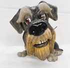 Little Paws Schnauzer Dog Figurine 3 9  High Sculpted Pet 322-lp-zak Gray Tan