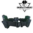 Ghost Camo Heavy Duty War Battle Tactical Belt With Pouches Molle Webbing