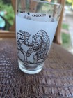 Vintage Davy Crockett Drinking Glass  50s  Fighting 