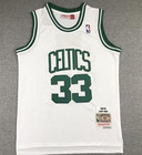 Larry Bird 1985-86 Vintage Stitched Jersey Men Retro Green white black