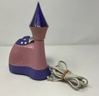 Disney Princess Alarm Clock Radio Castle Am fm Pink Purple Star Night Light Rare
