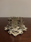 Vintage 4 Slot Lipstick Holder Filigree Metal 1 5 X 3 Hollywood Regency Style     