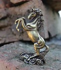 Brass Horse Animal Statue Small Sculpture Tabletop Figurine Home Decor Gifts