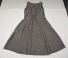 Vintage Linen Dress Cosmo Size Xs 90s Natural Stone Gray Made Italy