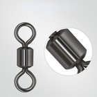 100 Pack Rolling Barrel Swivel Solid Ring Fishing Connector  14-6 0