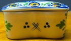 Floral   Windmill Painted Trinket Box  Excellent 