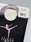 1 Pair Revolution Dancewear Dance Tights Sz Mc White Color Flow Footed Medium
