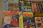 Vintage Lot Of 37  1970 s 80 s Macrame Magazine Craft Patterns   Instructions l1