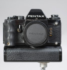 Pentax Lx With Motor Winder Grip Strap Cap Manual Meter Works Read Description