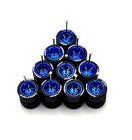 5x Blue Cragar 11 11mm Wheels W    Lettered Tire Rubber Tires For 1 64 Toy Cars